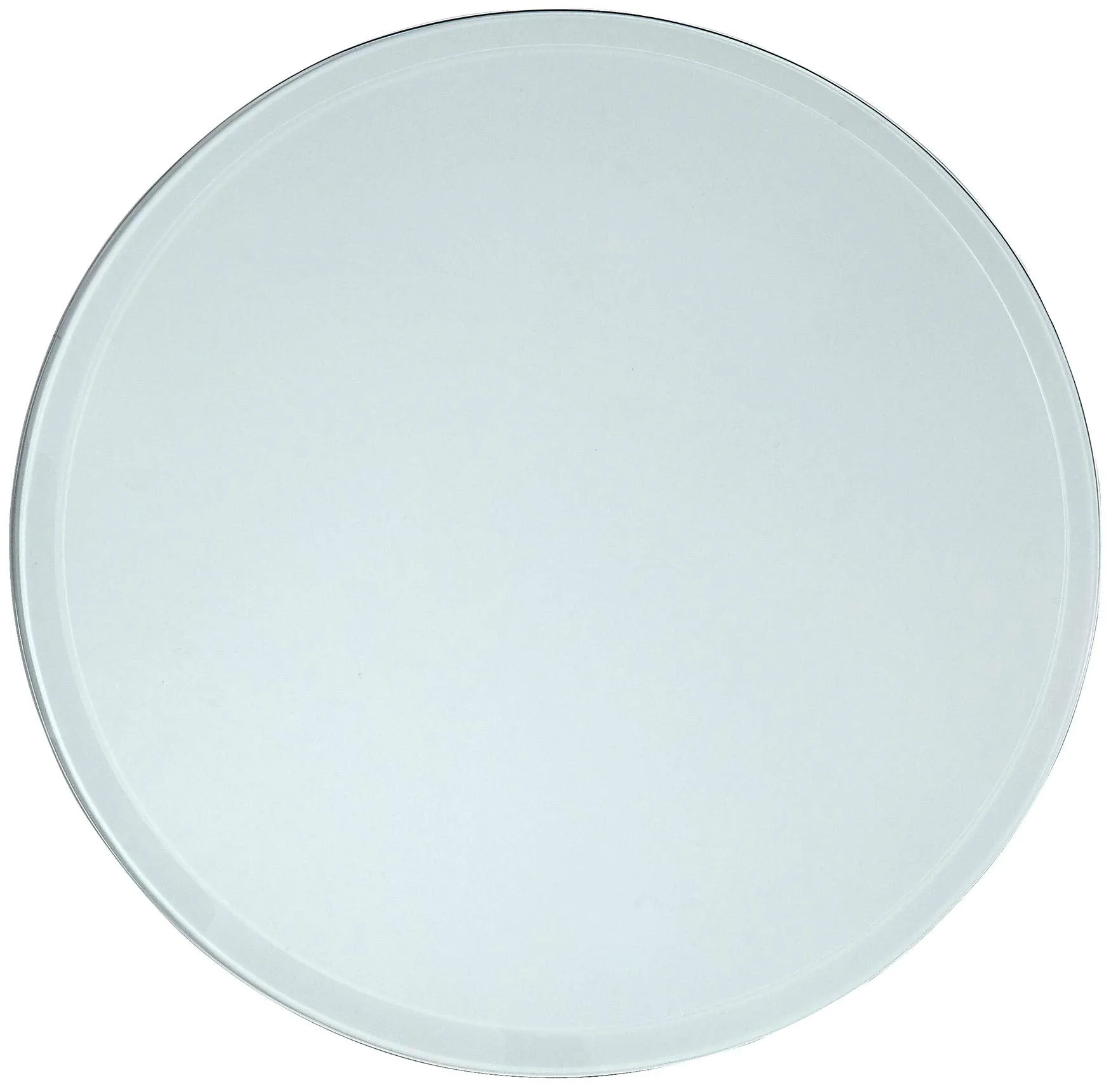 36 Inch Beveled Glass Table Top | 3/8" Thick Tempered Polished Edge | 36" Diameter 1"
