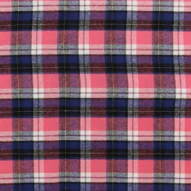 Brushed Cotton Plaid - NOAH - 004 - Pink