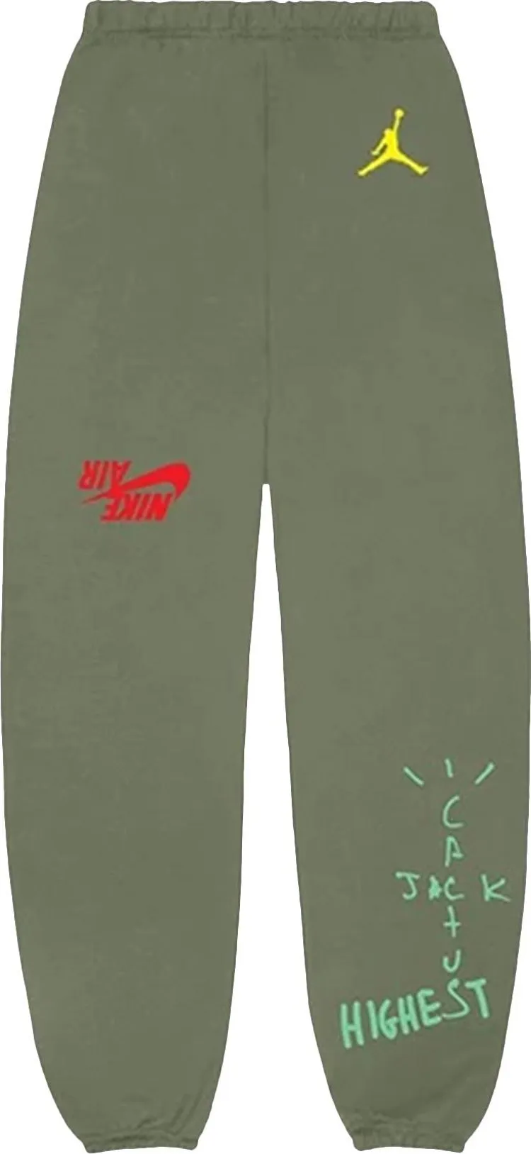 Cactus Jack by Travis Scott x Air Jordan Highest Sweatpant 'Green', green