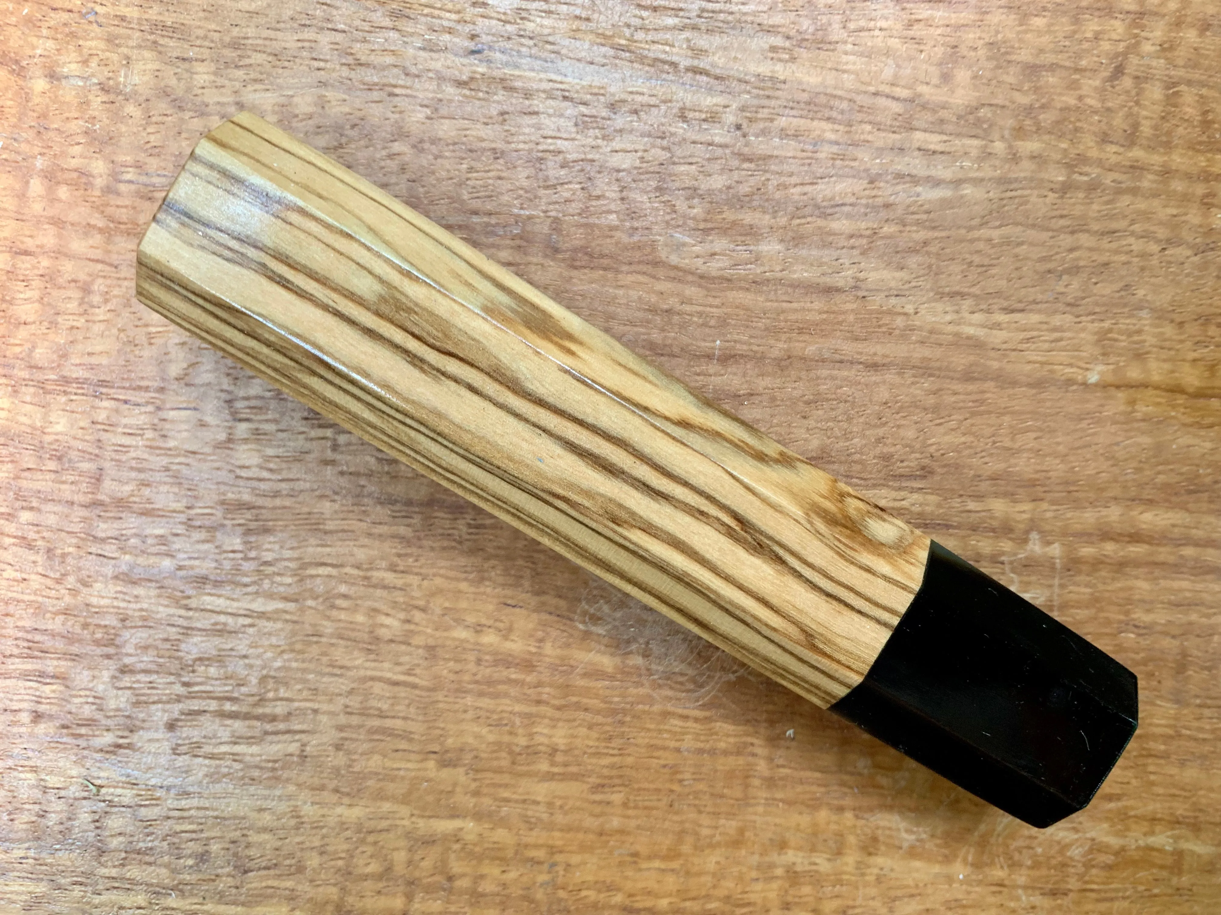 Custom Japanese Knife handle (wa handle) - Olivewood and horn