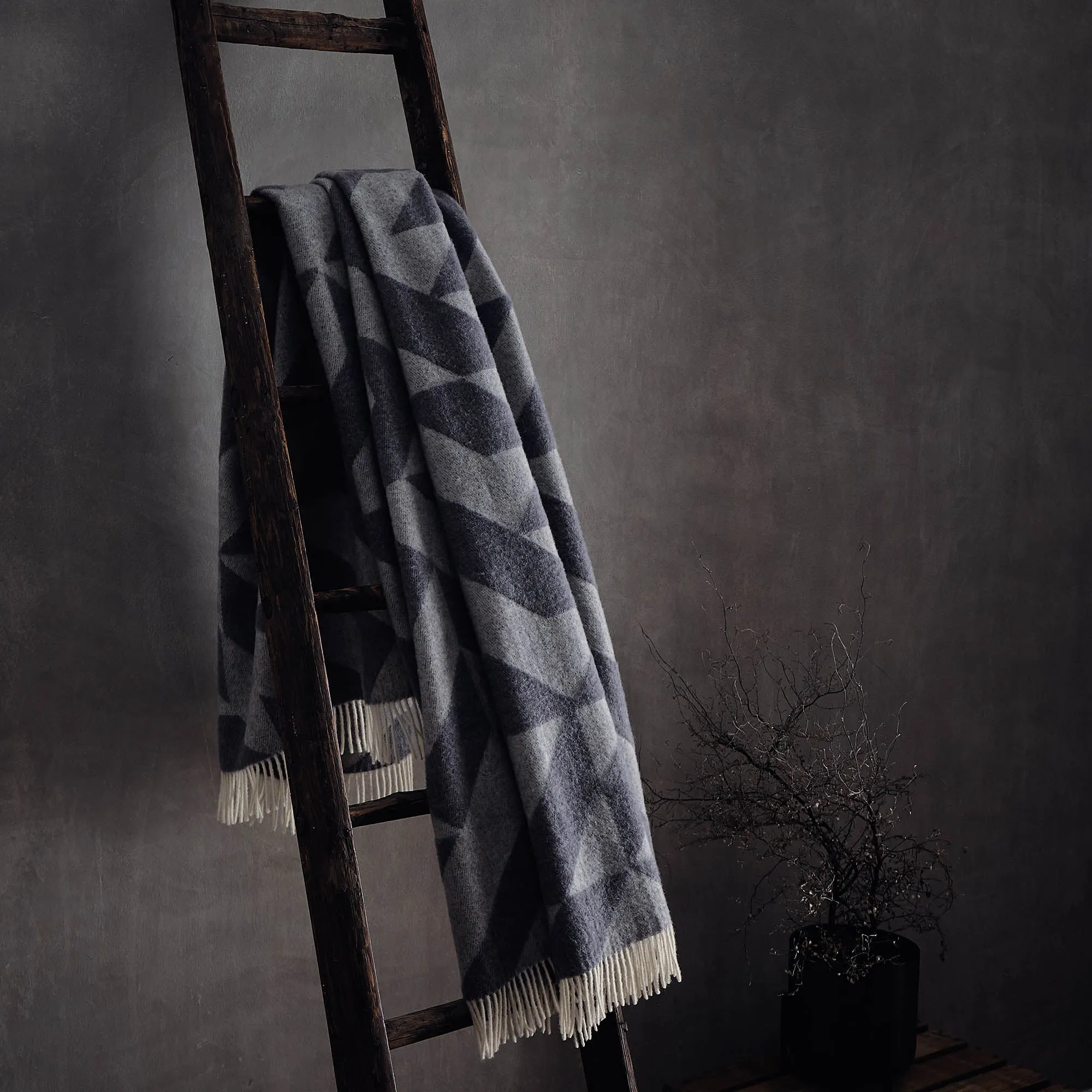 Farum Merino Blanket [Light grey/Grey]