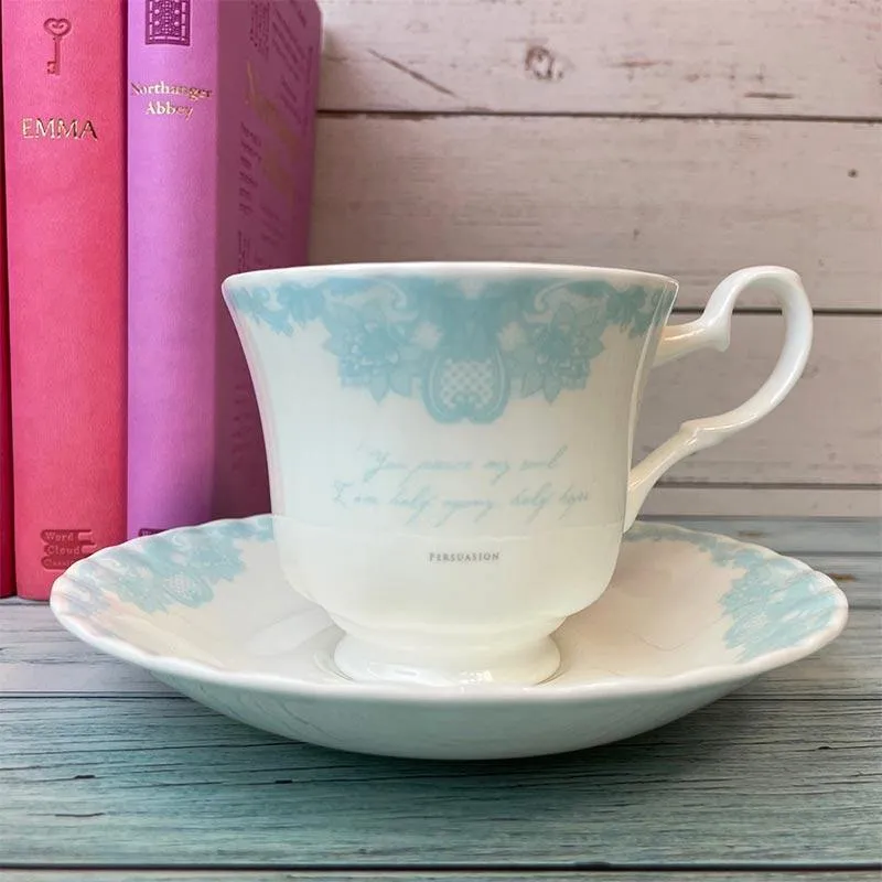 Jane Austen Persuasion Bone China Teacup And Saucer
