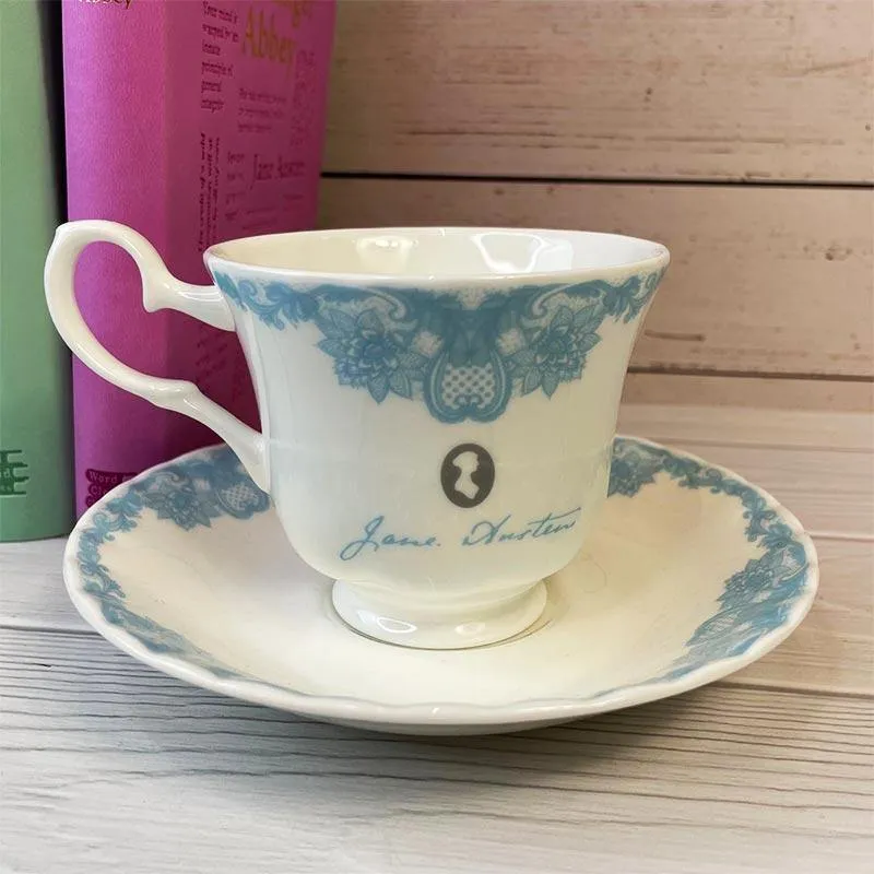 Jane Austen Pride and Prejudice Bone China Teacup And Saucer