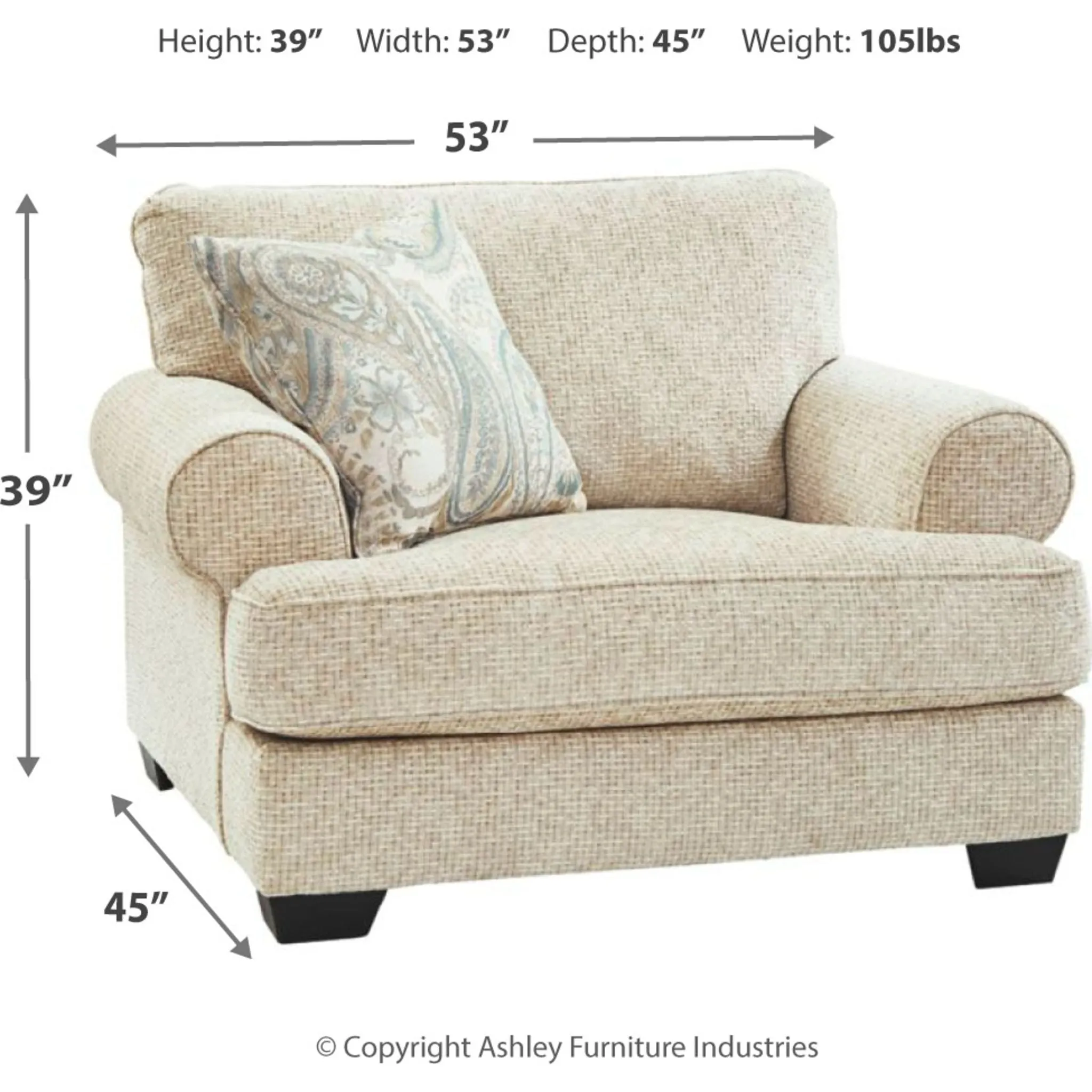 Monaghan-Exclusive Chair & a Half