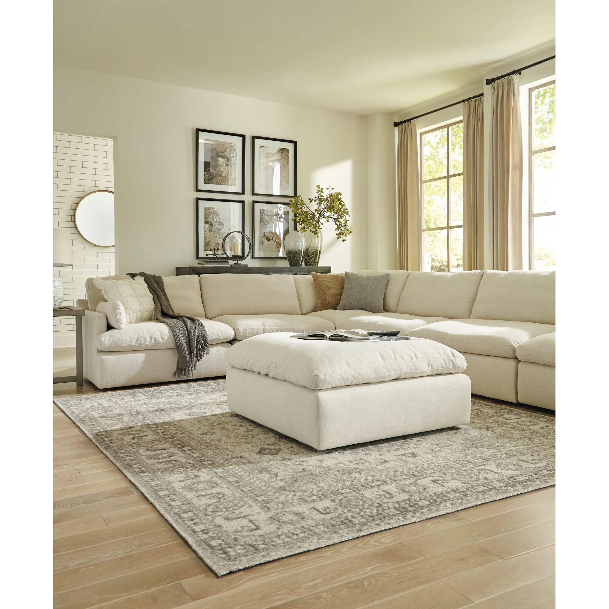 Monterrey- EXCLUSIVE Oversized Accent Ottoman
