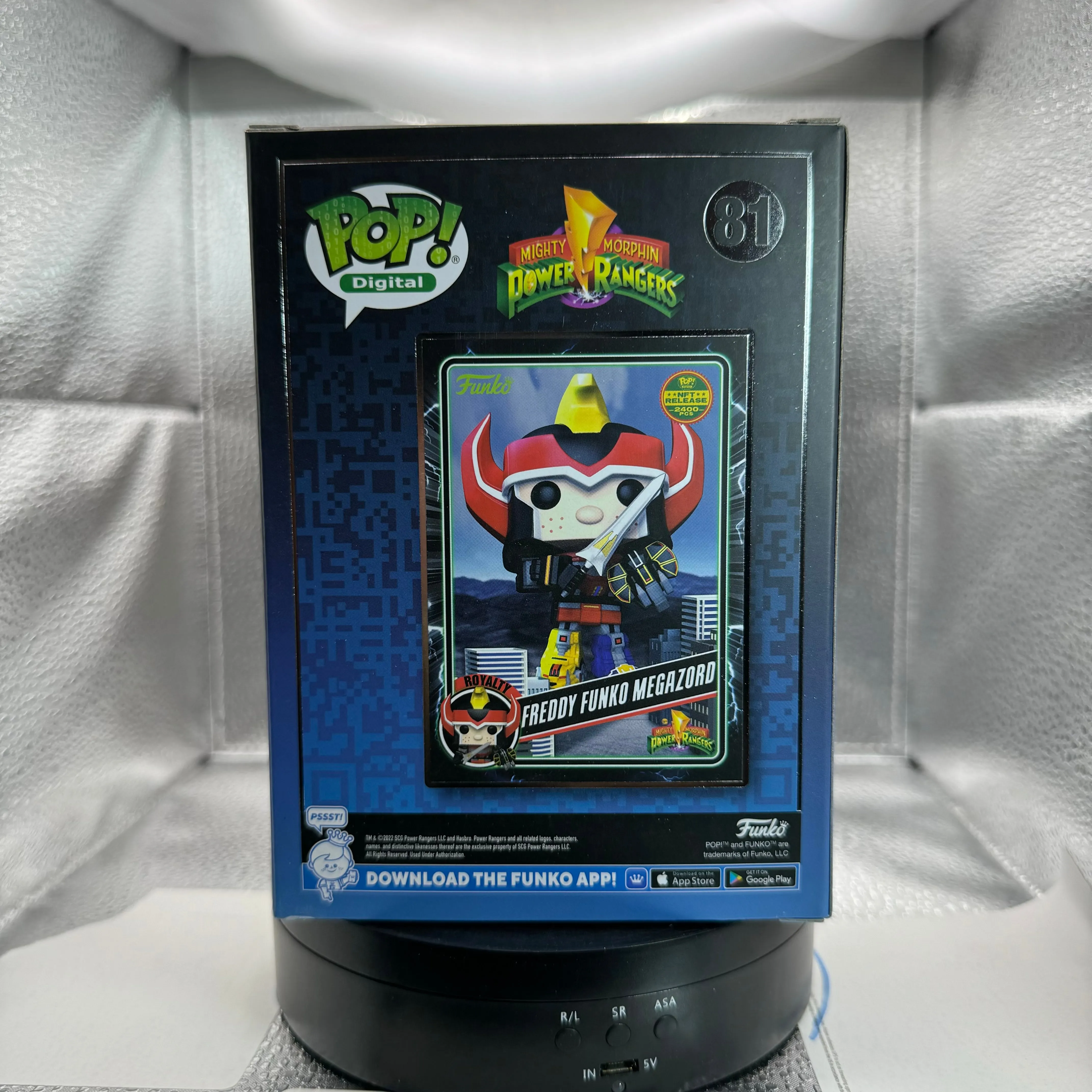 POP NFT:  Power Rangers - Freddy Funko as Megazord LE 2400 NFT Exclusive