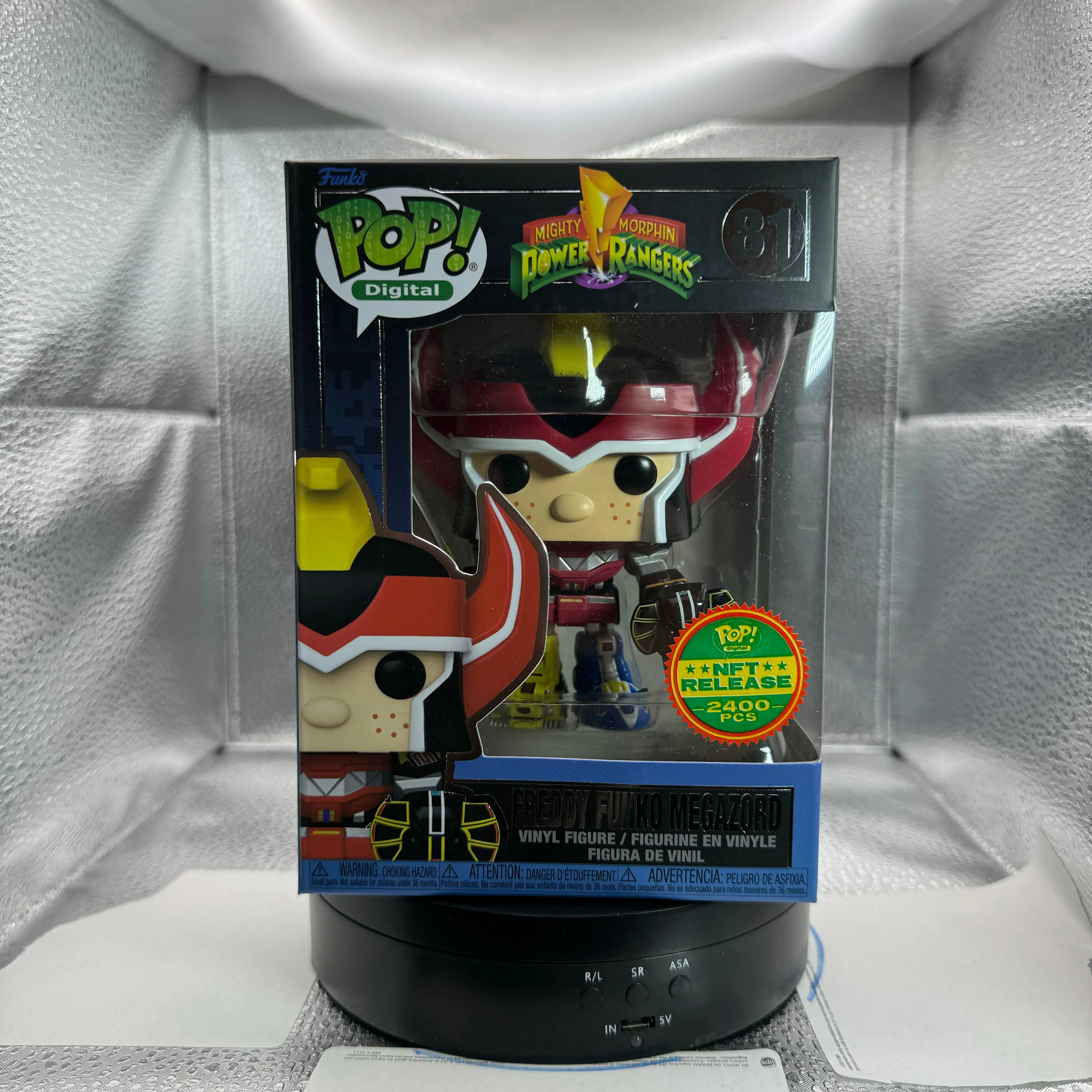 POP NFT:  Power Rangers - Freddy Funko as Megazord LE 2400 NFT Exclusive