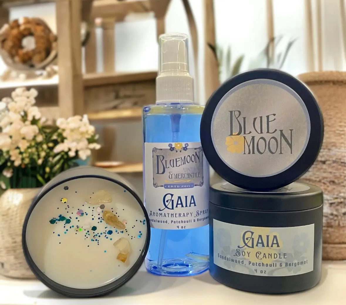 "GAIA" Blue Moon Exclusive Handmade Soy Candle