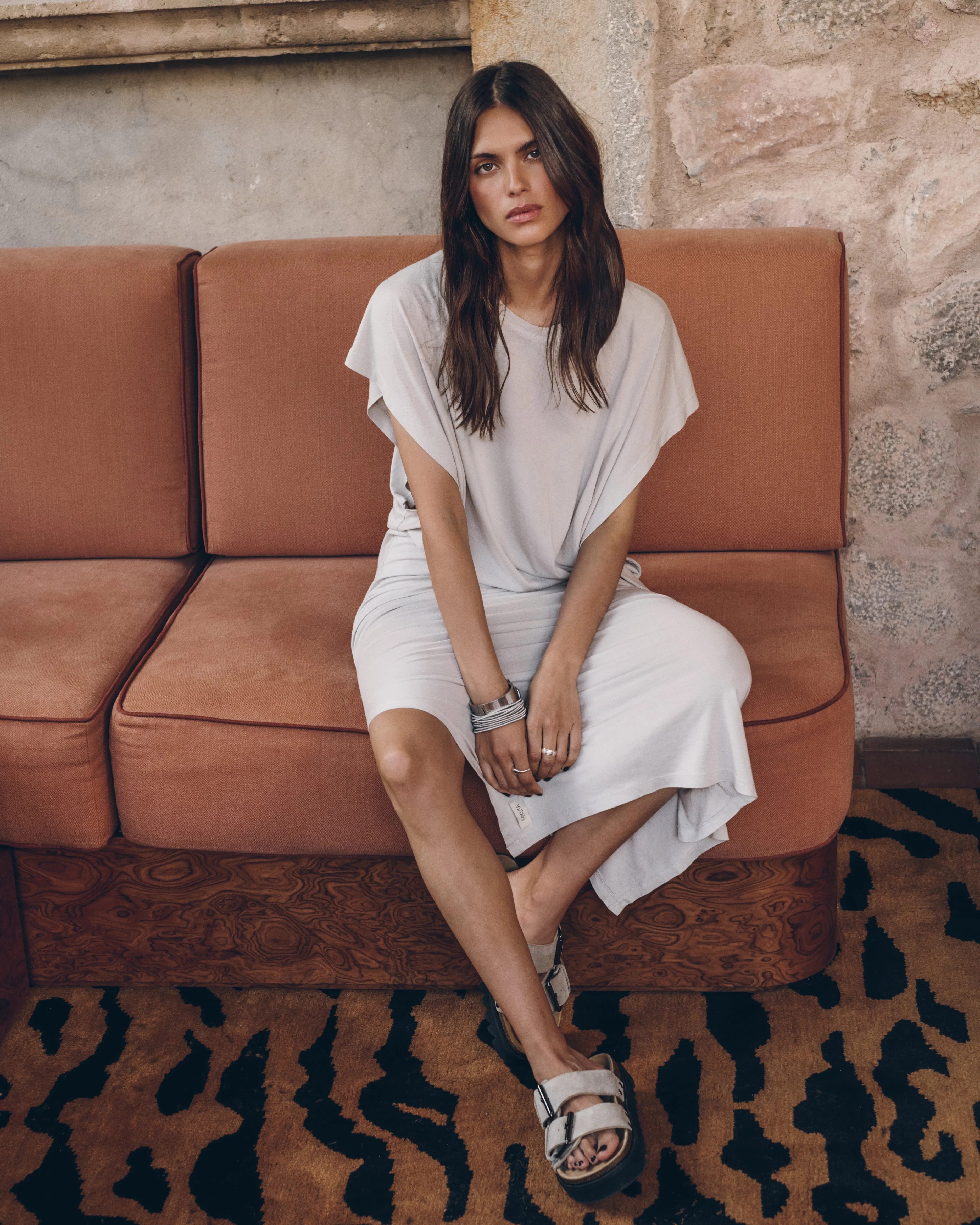 The Light Long Knotted Batwing Dress