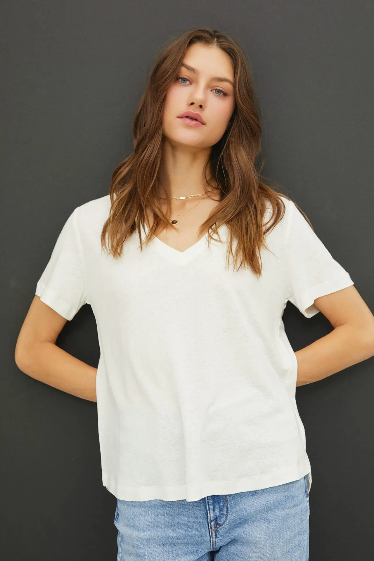 Ultra Soft V Neck Tee