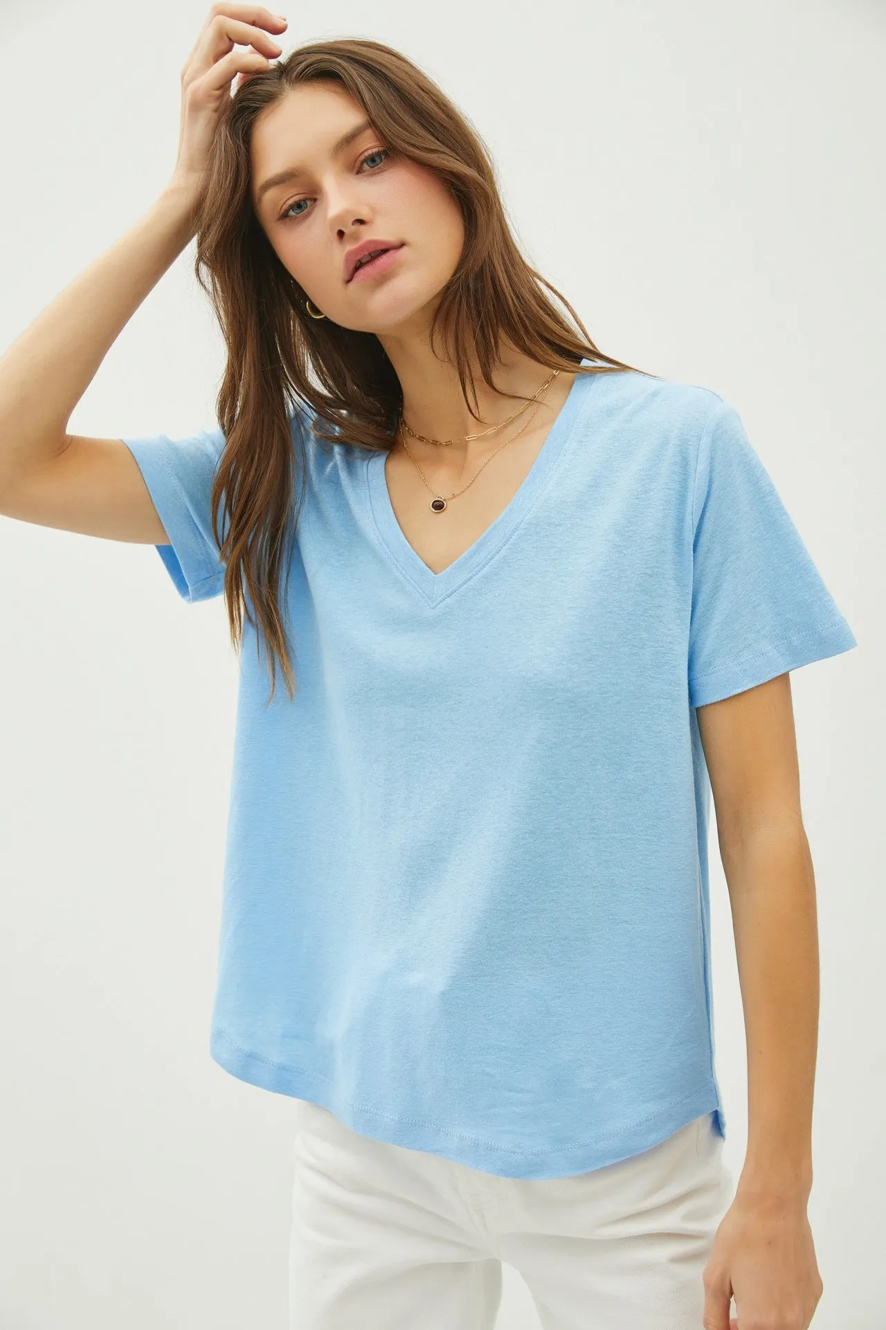 Ultra Soft V Neck Tee